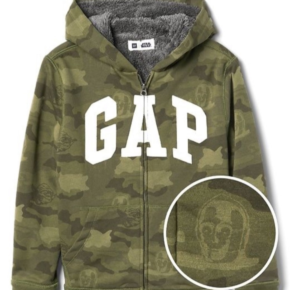 GAP fleece lined sweatshirt.